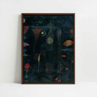 Framed Canvas - Framed canvas in dark wood color frame