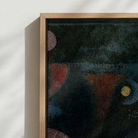 Framed Canvas - Close-up detail and texture of the framed canvas