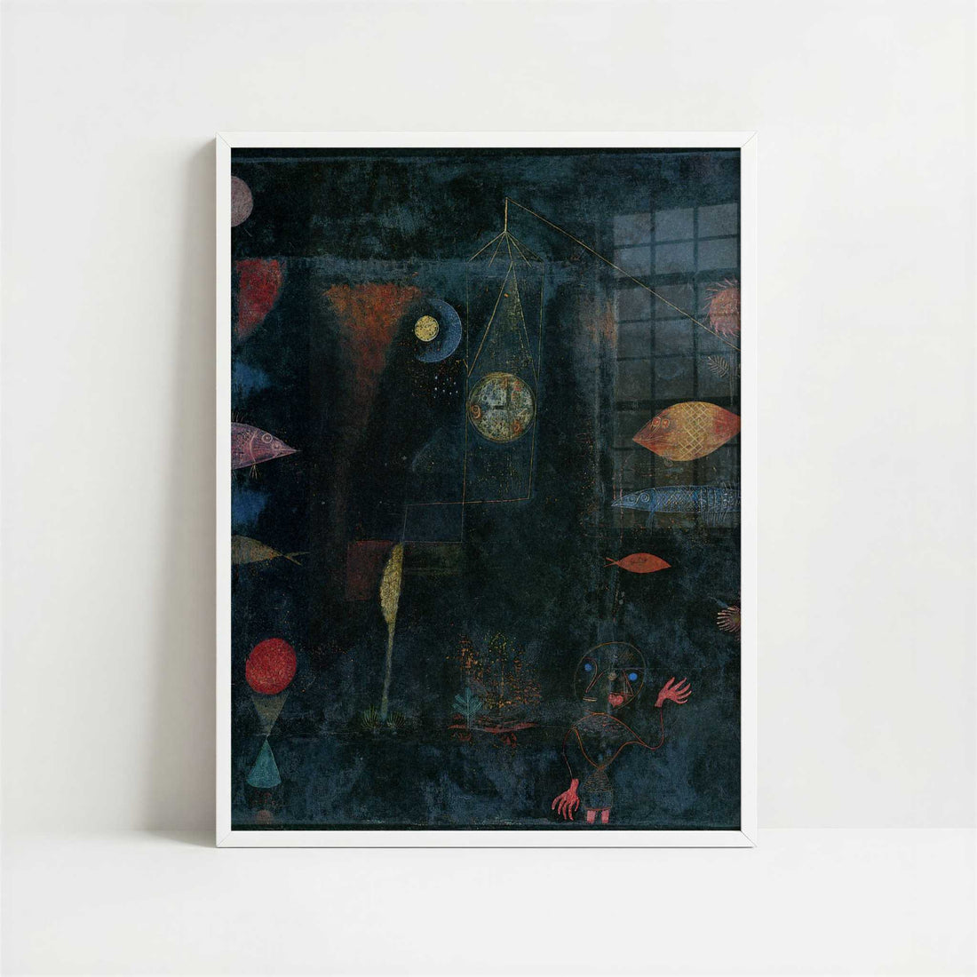 Fish Magic (1925) by Paul Klee – Art Print - Art print in white frame