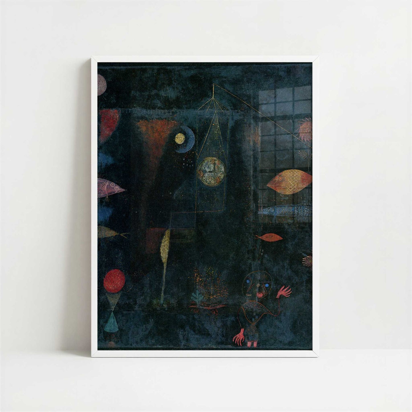 Fish Magic (1925) by Paul Klee – Art Print - Art print in white frame