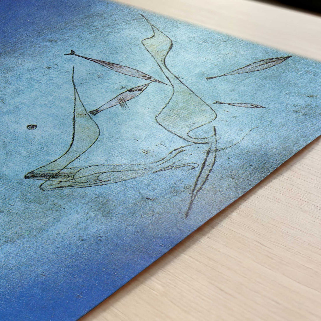 Fish Picture (1925) by Paul Klee – Art Print - Close-up detail of the art print