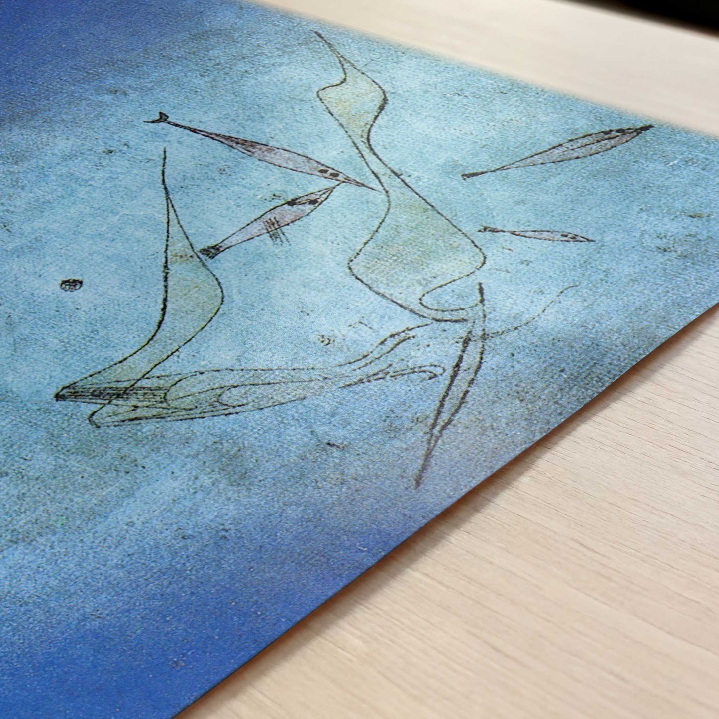 Fish Picture (1925) by Paul Klee – Art Print - Close-up detail of the art print