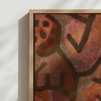 Framed Canvas - Close-up detail and texture of the framed canvas