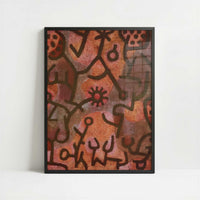 Flora on the Rocks (1940) by Paul Klee – Art Print - Art print in black frame