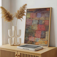 Framed Canvas - Framed canvas in a stylish interior setting