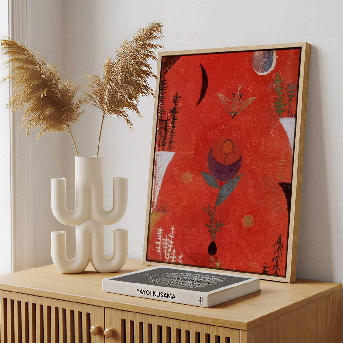 Framed Canvas - Framed canvas in a stylish interior setting