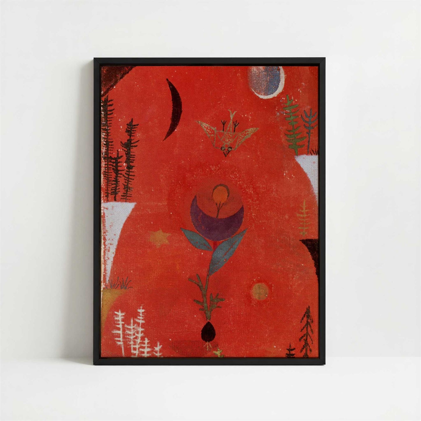 Framed Canvas - Framed canvas in black frame