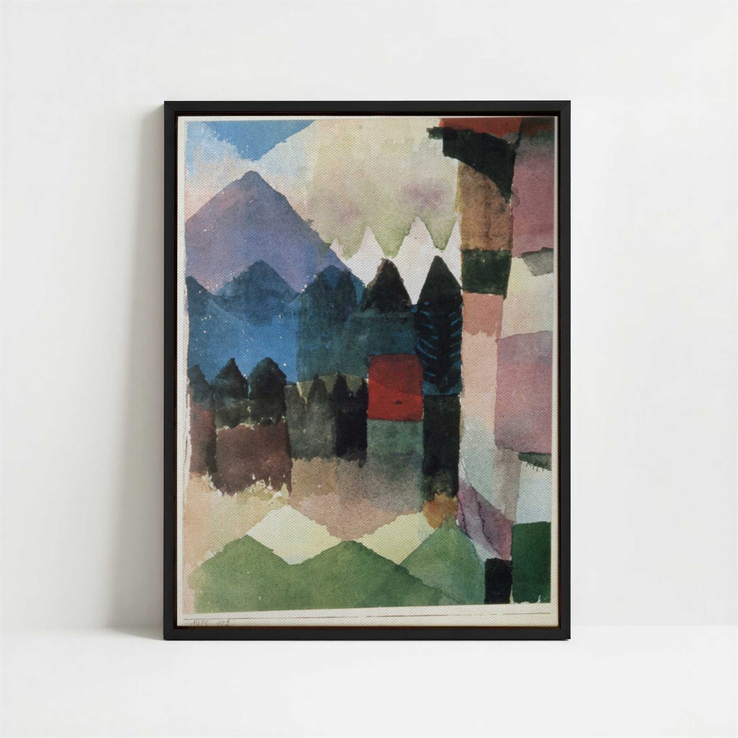 Framed Canvas - Framed canvas in black frame
