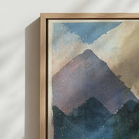 Framed Canvas - Close-up detail and texture of the framed canvas
