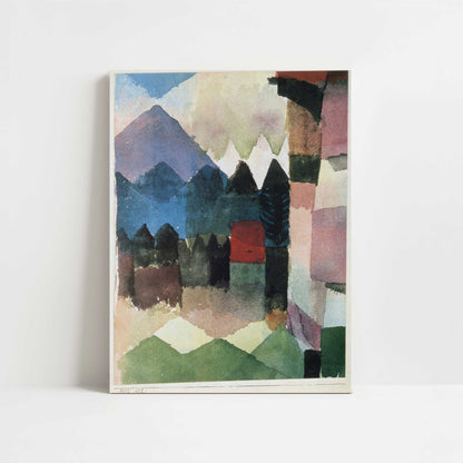 Fohn Wind, in Franz Marc's Garden (1915) by Paul Klee – Art Print - Unframed art print
