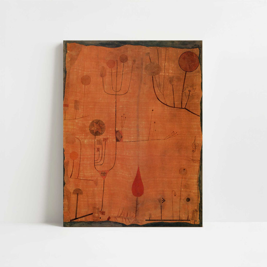 Fruits on Red (1930) by Paul Klee – Art Print - Unframed art print