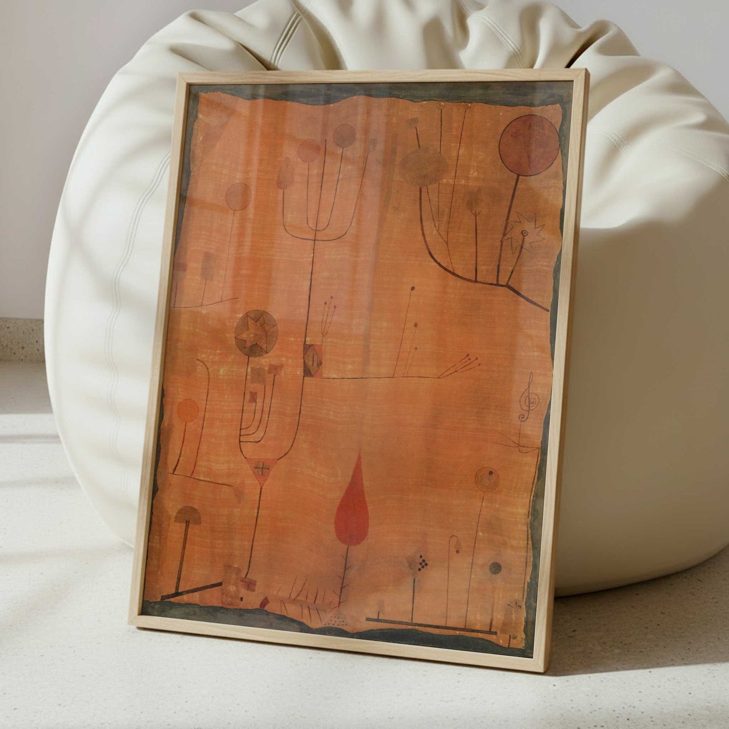 Fruits on Red (1930) by Paul Klee – Art Print - Interior inspiration