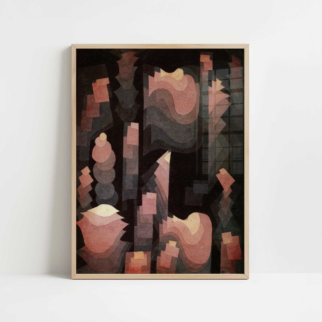 Fugue in Red (1921) by Paul Klee – Art Print - Art print in oak frame
