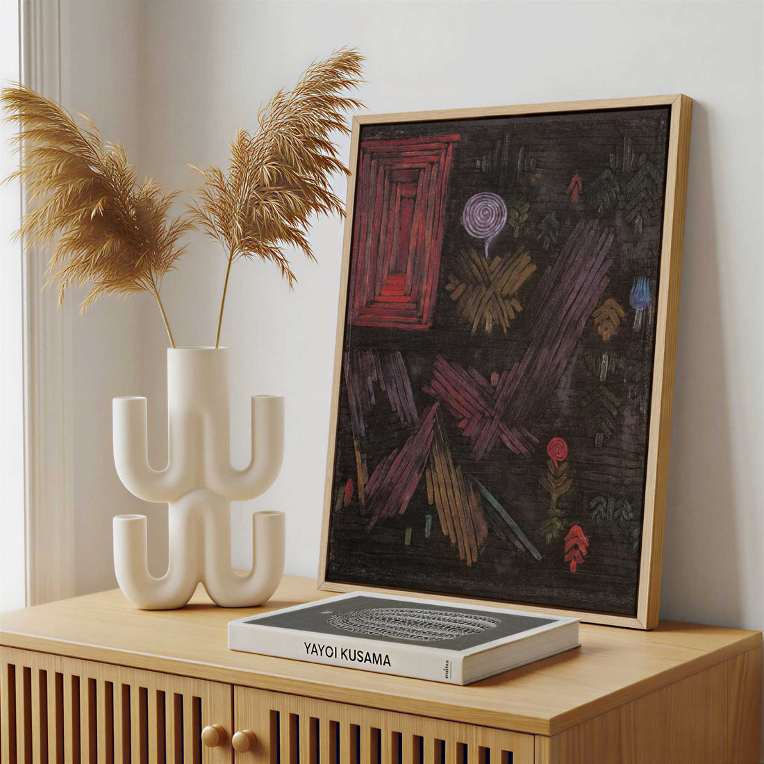 Framed Canvas - Framed canvas in a stylish interior setting