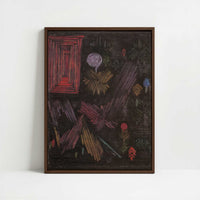 Framed Canvas - Framed canvas in dark wood color frame