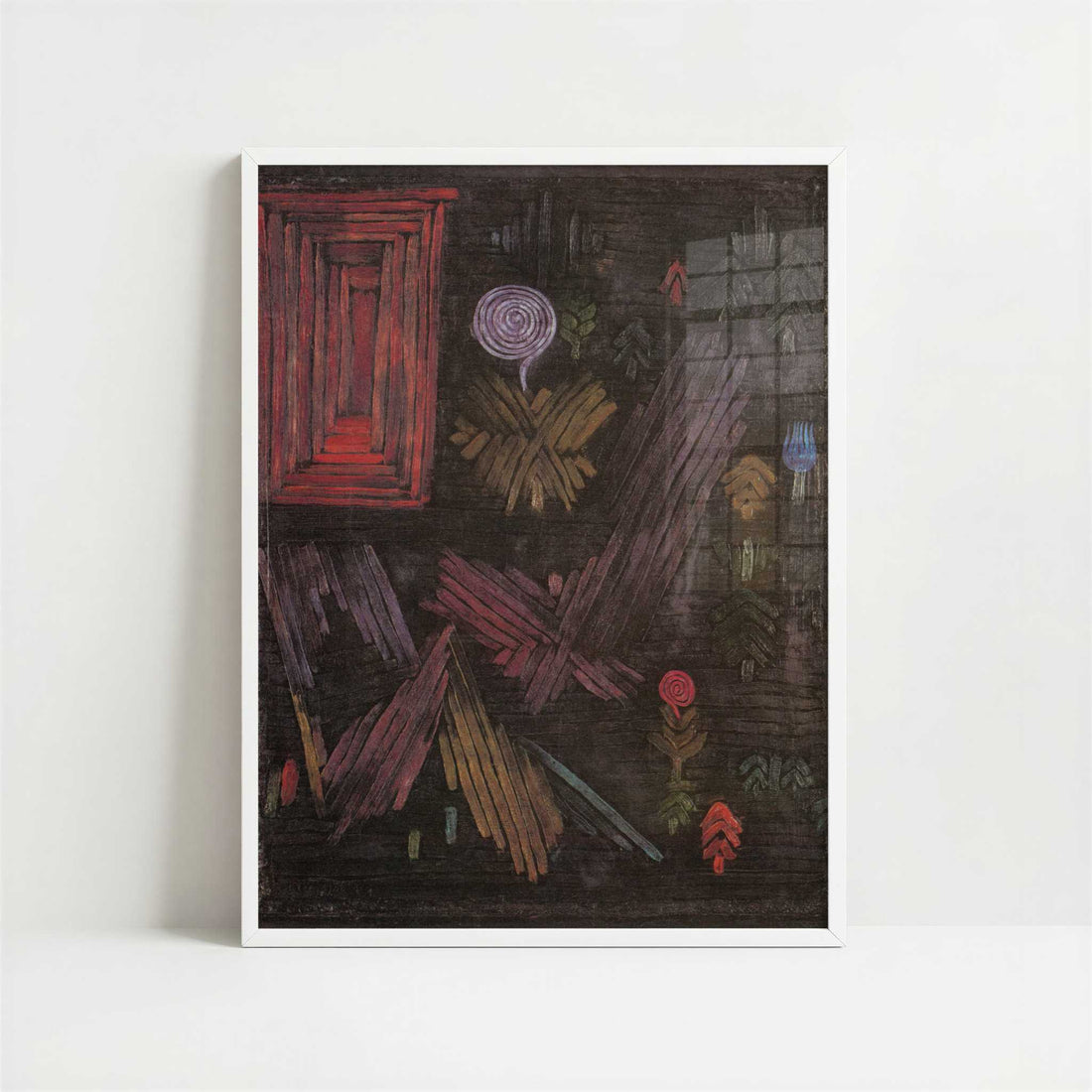 Gate in the Garden (1926) by Paul Klee – Art Print - Art print in white frame