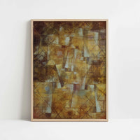 God of the Northern Woods (1922) by Paul Klee – Art Print - Art print in oak frame