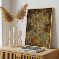 Framed Canvas - Framed canvas in a stylish interior setting
