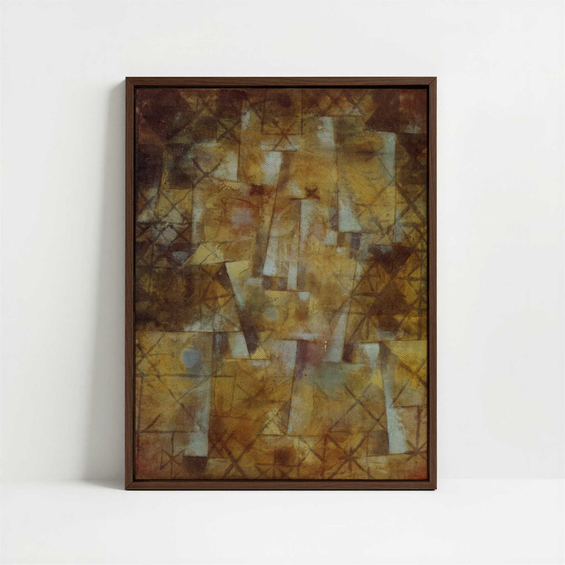 Framed Canvas - Framed canvas in dark wood color frame