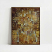 God of the Northern Woods (1922) by Paul Klee – Art Print - Art print in dark wood frame