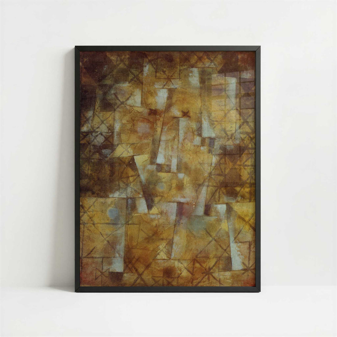 God of the Northern Woods (1922) by Paul Klee – Art Print - Art print in black frame