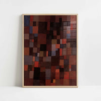 Harmony of Rectangles in Red, Yellow, Blue, White & Black (1923) by Paul Klee – Art Print - Art print in oak frame