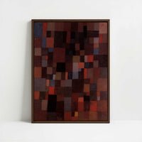 Framed Canvas - Framed canvas in dark wood color frame