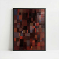 Harmony of Rectangles in Red, Yellow, Blue, White & Black (1923) by Paul Klee – Art Print - Art print in black frame