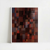 Harmony of Rectangles in Red, Yellow, Blue, White & Black (1923) by Paul Klee – Art Print - Art print in white frame