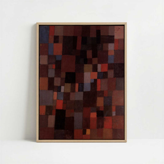 Framed Canvas - Framed canvas in oak color frame