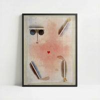 Head, Hand, Foot & Heart (1930) by Paul Klee – Art Print - Art print in black frame