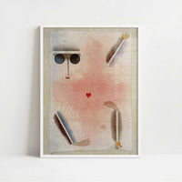 Head, Hand, Foot & Heart (1930) by Paul Klee – Art Print - Art print in white frame