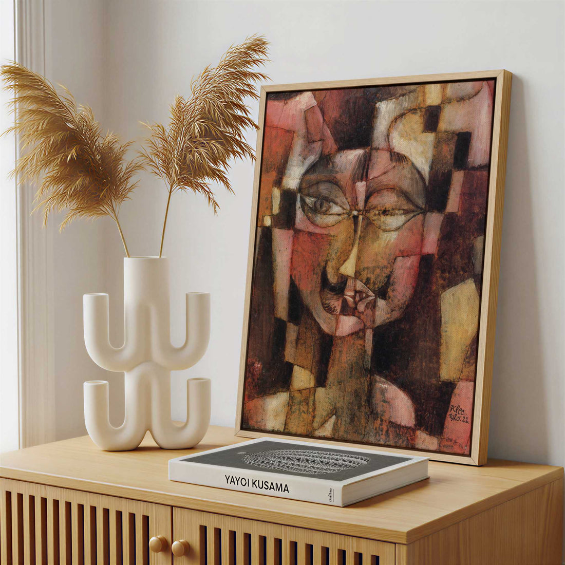 Framed Canvas - Framed canvas in a stylish interior setting