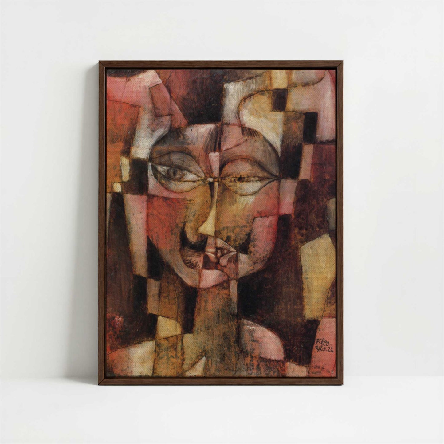 Framed Canvas - Framed canvas in dark wood color frame