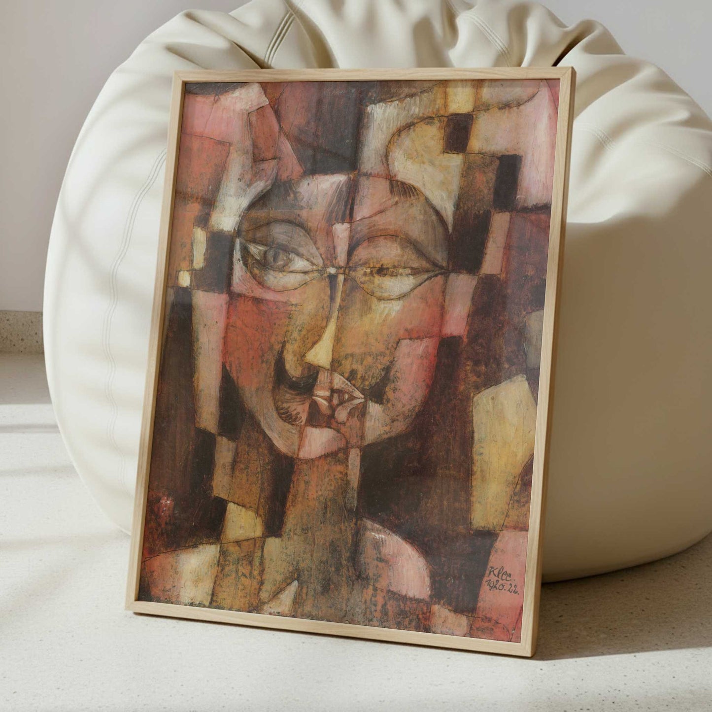 Head with German Moustache (1920) by Paul Klee – Art Print - Interior inspiration