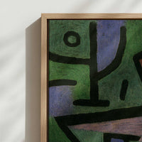 Framed Canvas - Close-up detail and texture of the framed canvas