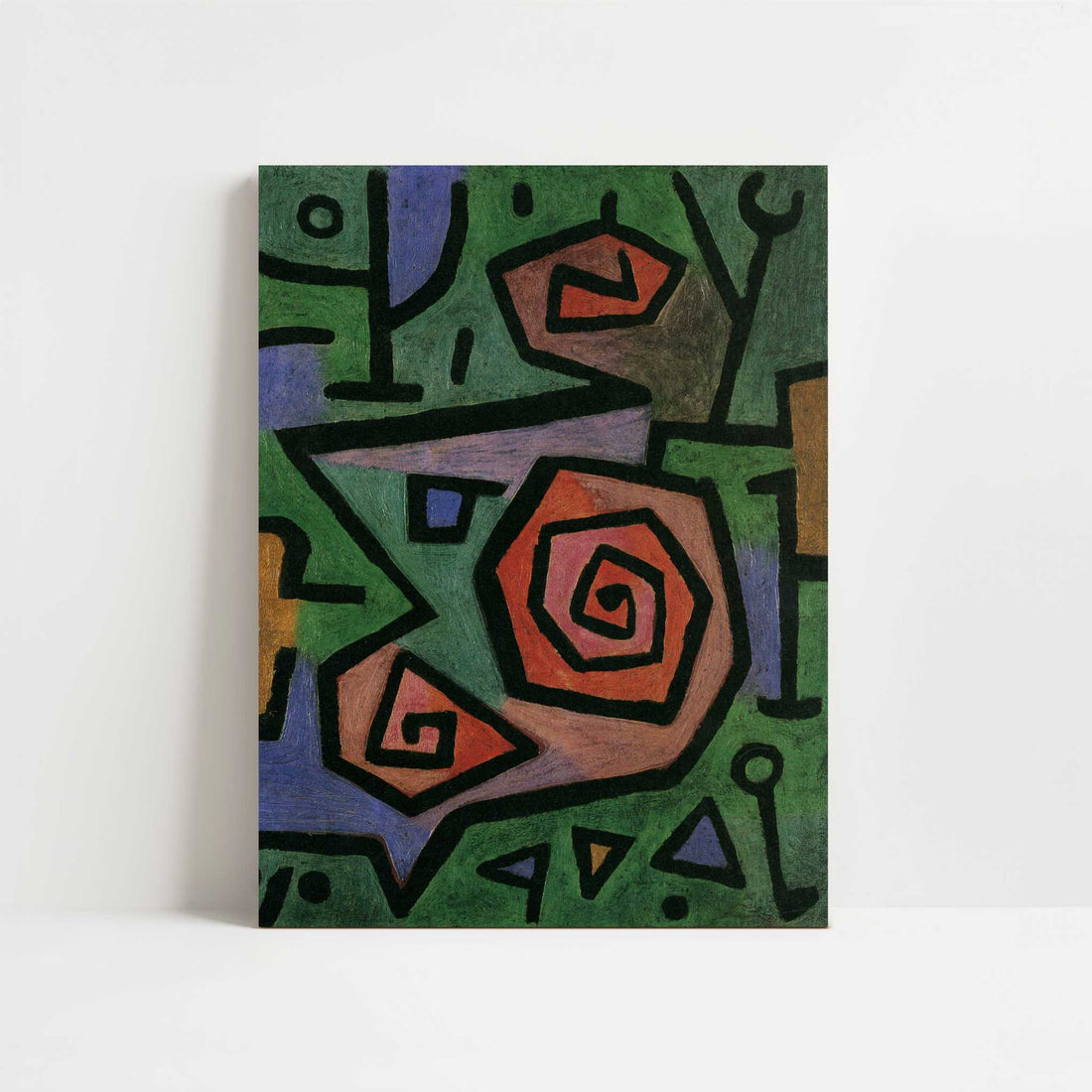 Heroic Roses (1938) by Paul Klee – Art Print - Unframed art print