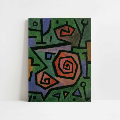 Heroic Roses (1938) by Paul Klee – Art Print - Unframed art print