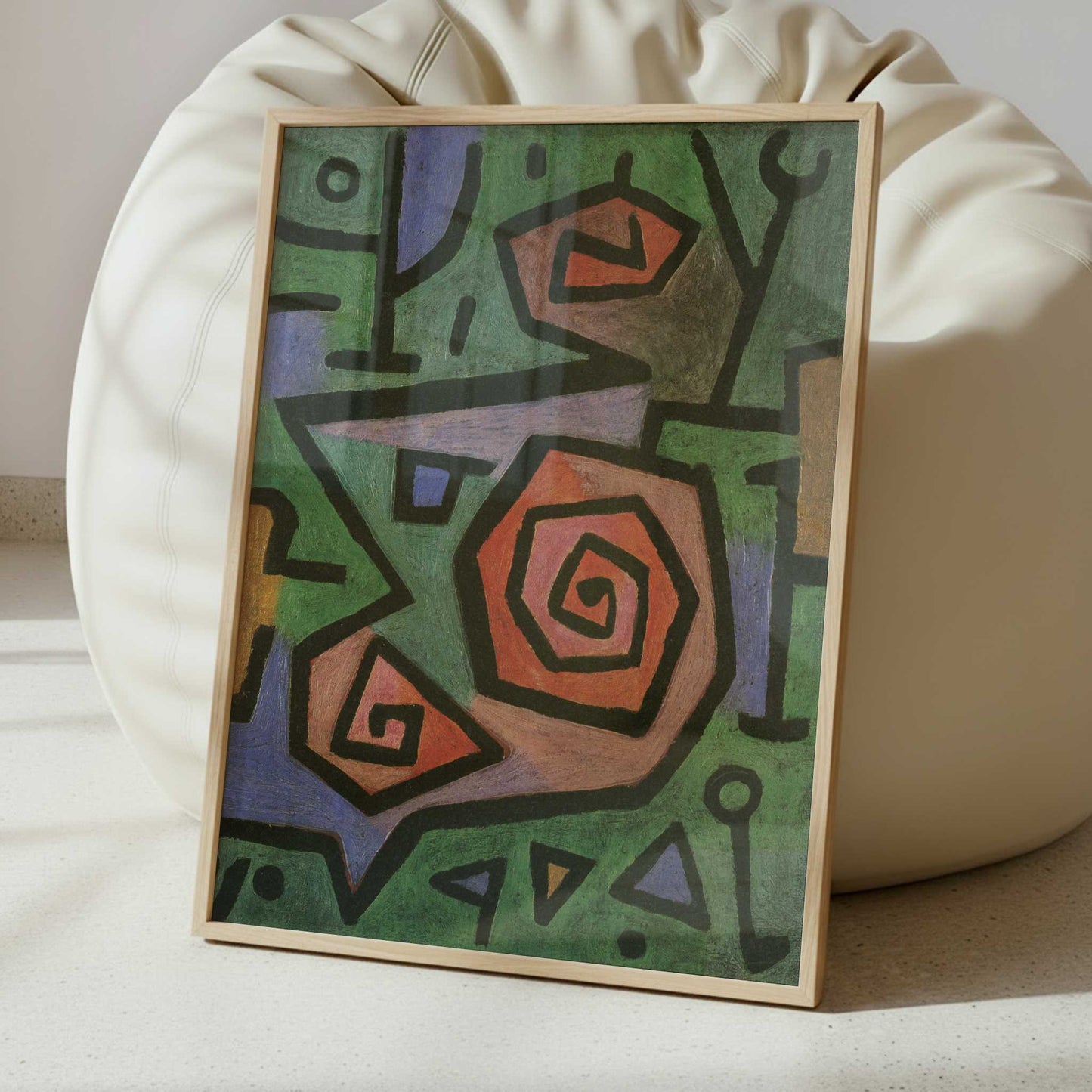 Heroic Roses (1938) by Paul Klee – Art Print - Interior inspiration
