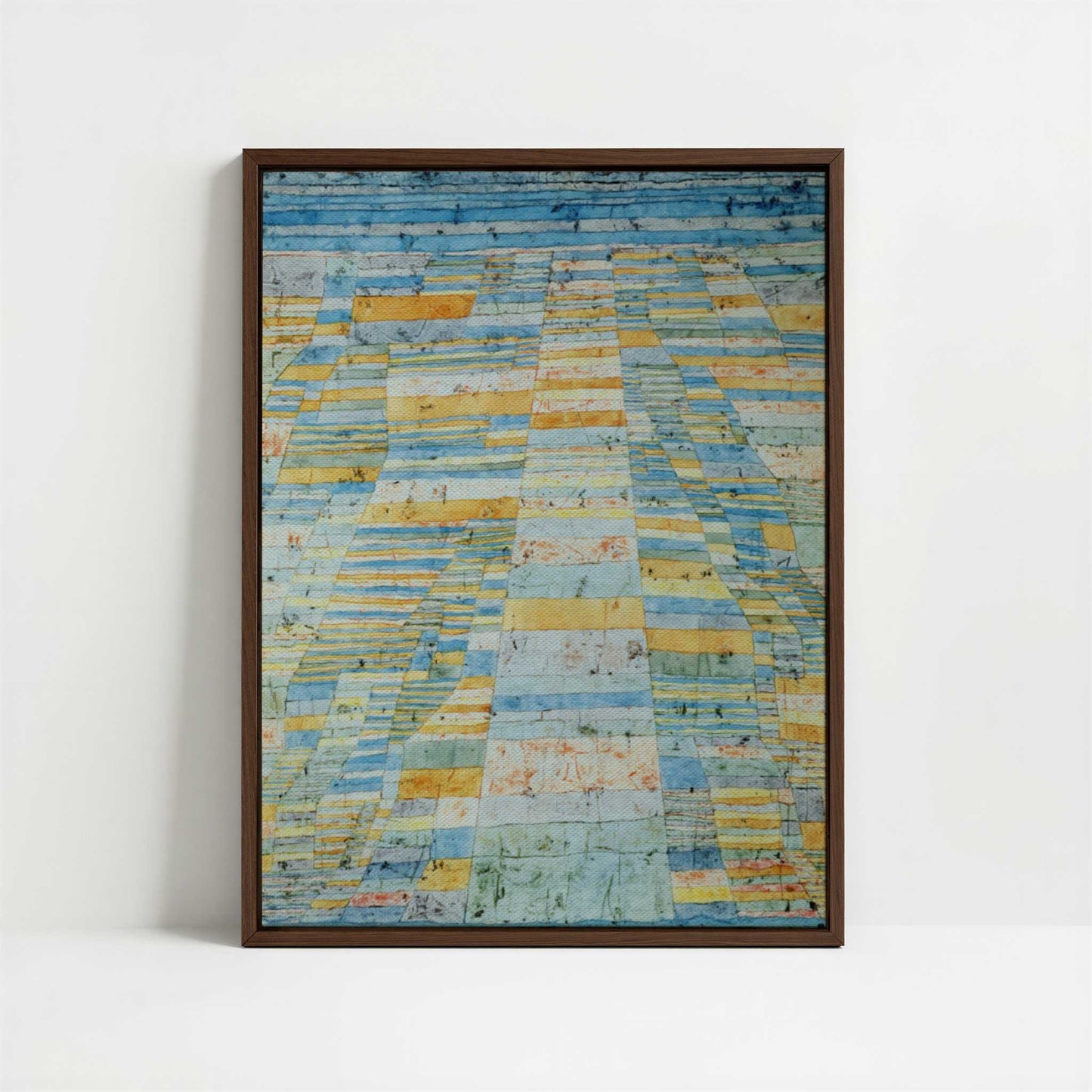 Framed Canvas - Framed canvas in dark wood color frame