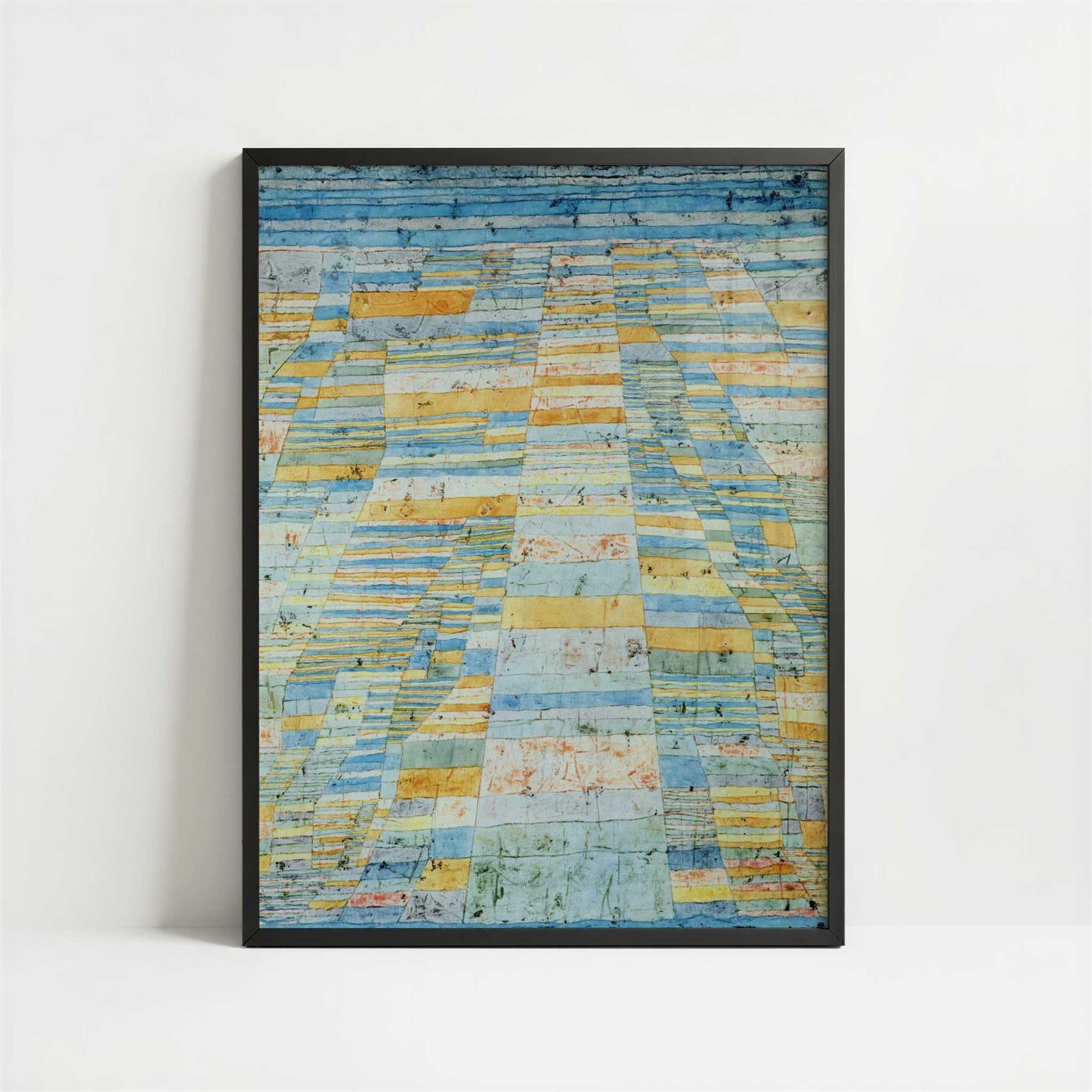 Highroads & Byroads (1929) by Paul Klee – Art Print - Art print in black frame