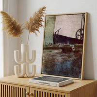 Framed Canvas - Framed canvas in a stylish interior setting