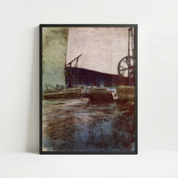 In the Ostermundingen Quarry, Two Cranes (1907) by Paul Klee – Art Print - Art print in black frame