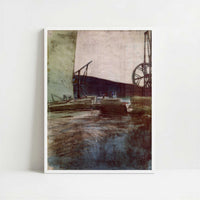 In the Ostermundingen Quarry, Two Cranes (1907) by Paul Klee – Art Print - Art print in white frame