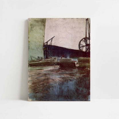 In the Ostermundingen Quarry, Two Cranes (1907) by Paul Klee – Art Print - Unframed art print