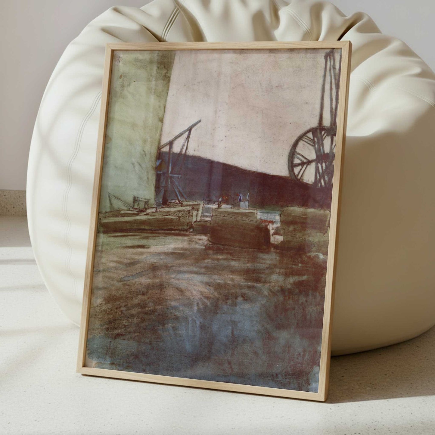 In the Ostermundingen Quarry, Two Cranes (1907) by Paul Klee – Art Print - Interior inspiration