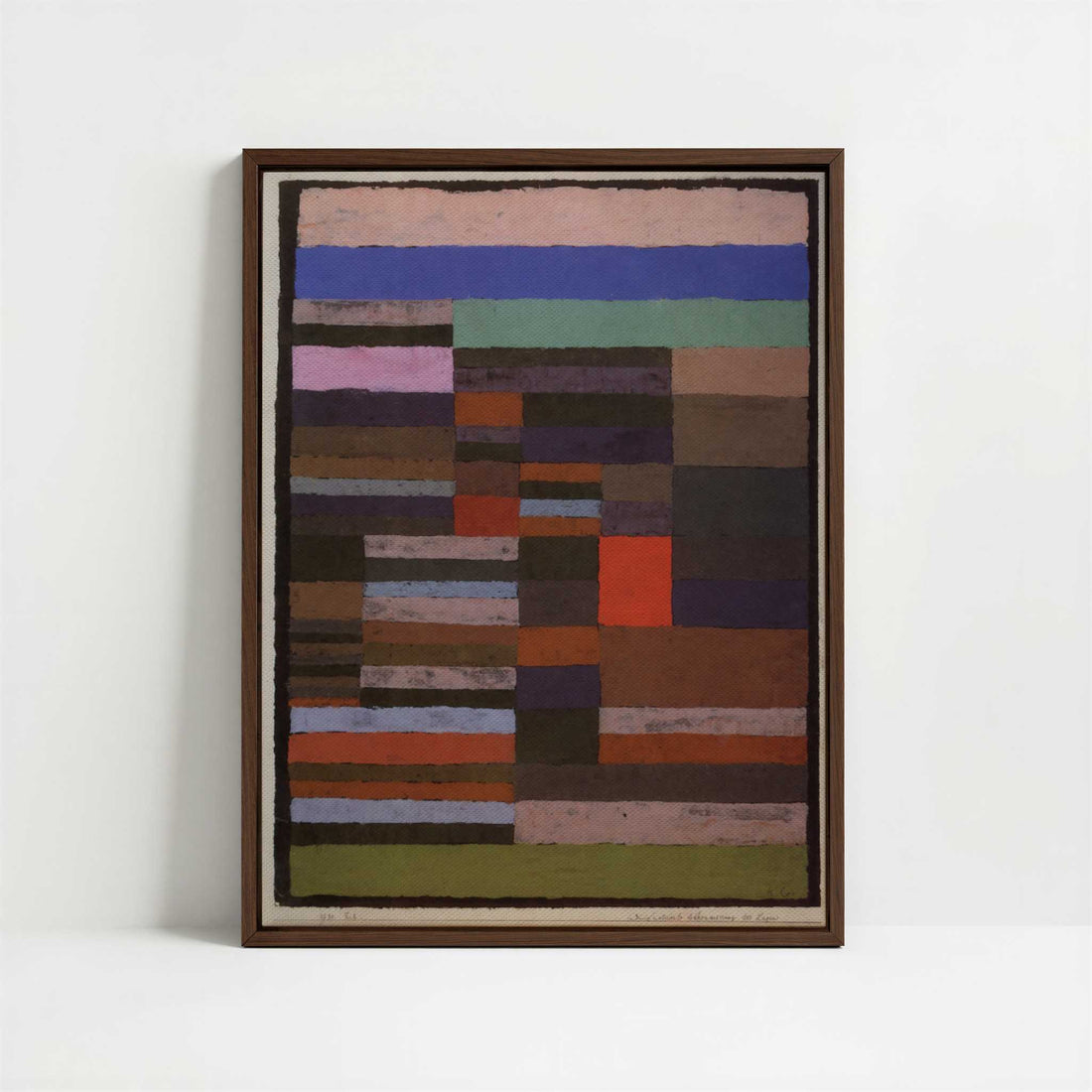 Framed Canvas - Framed canvas in dark wood color frame