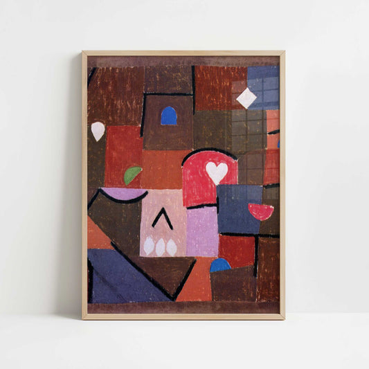 Jewels (1937) by Paul Klee – Art Print - Art print in oak frame