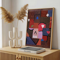 Framed Canvas - Framed canvas in a stylish interior setting