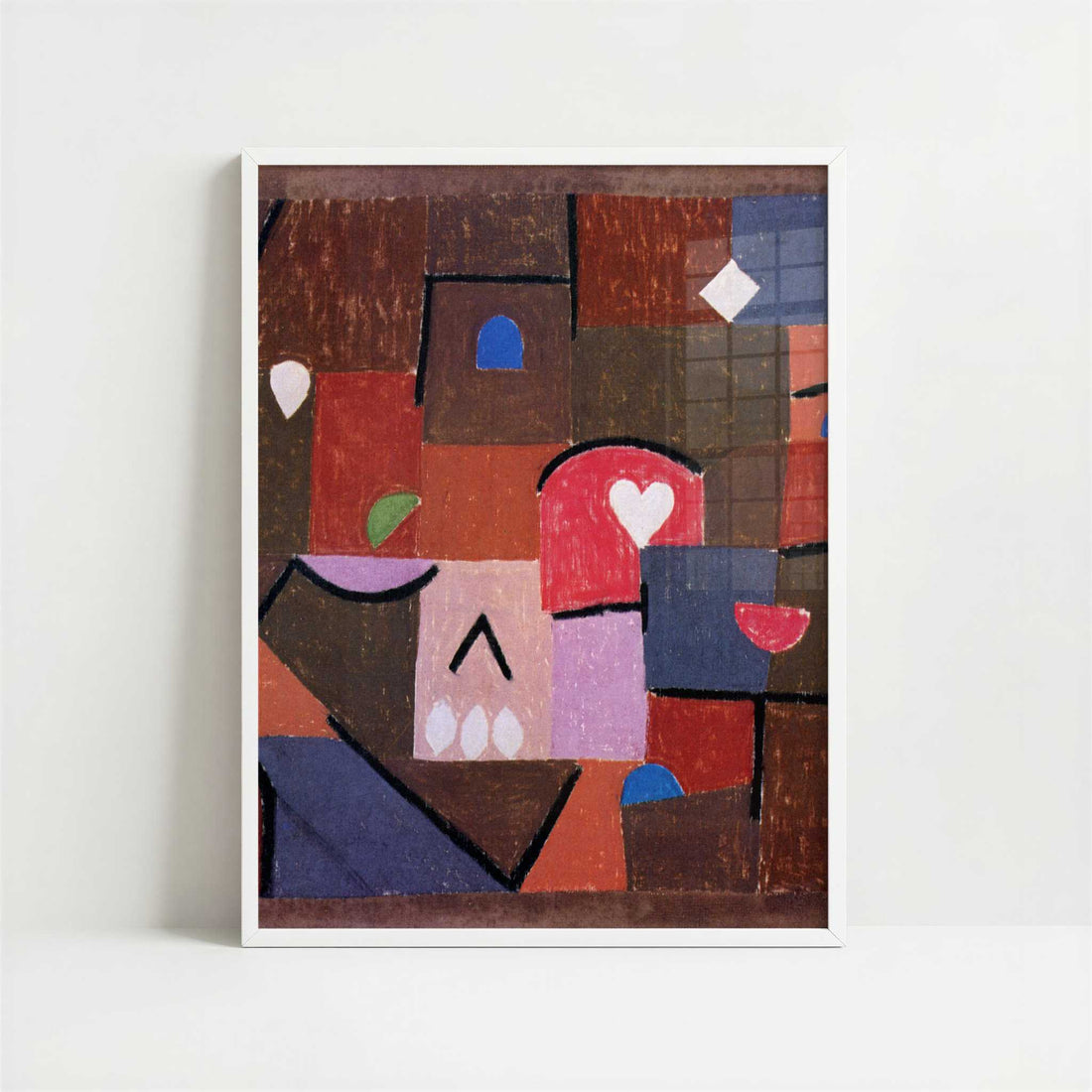 Jewels (1937) by Paul Klee – Art Print - Art print in white frame